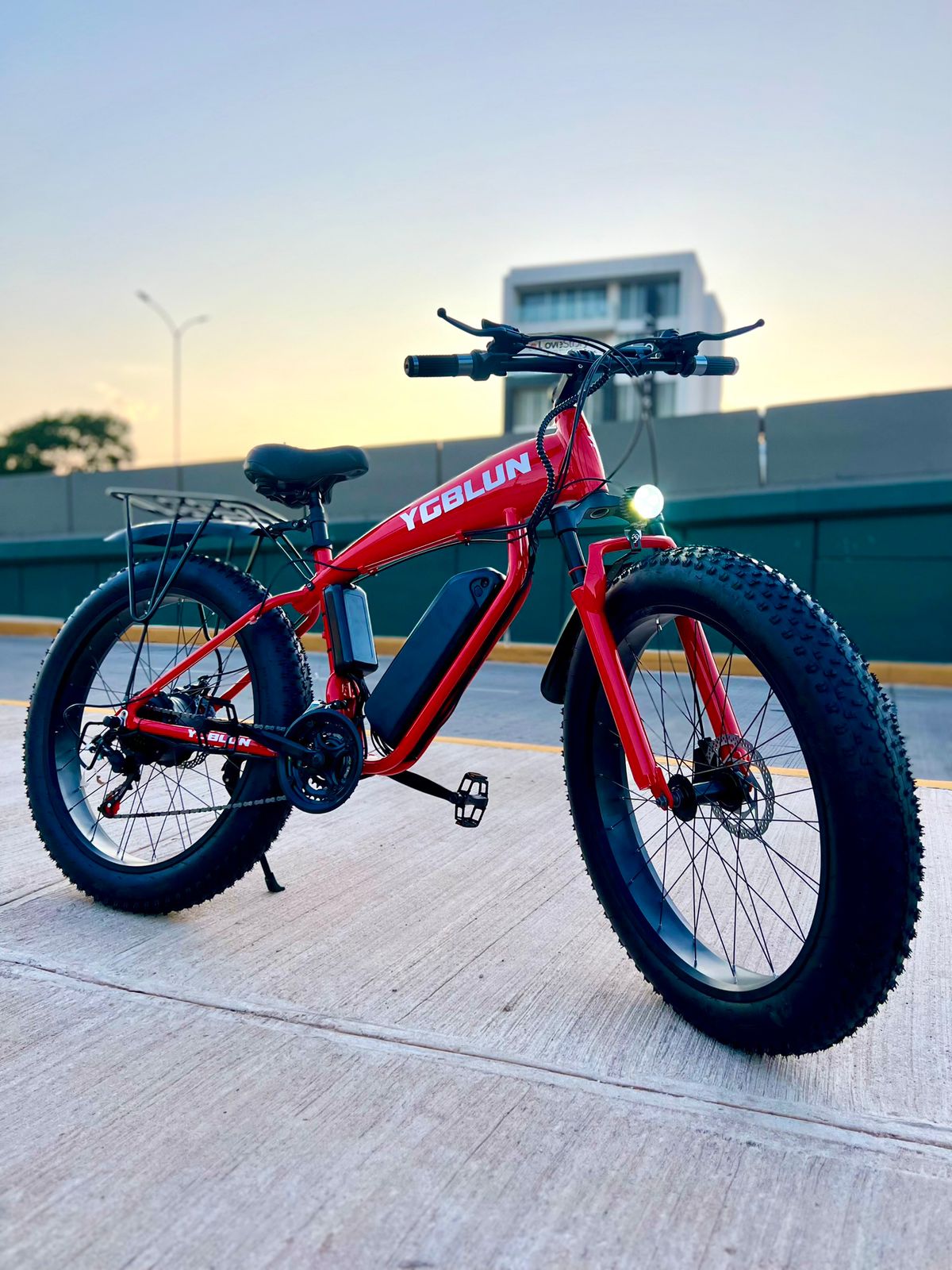 Bicicleta eléctrica Fat Bike con llantas anchas